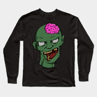 Zombie Head Long Sleeve T-Shirt